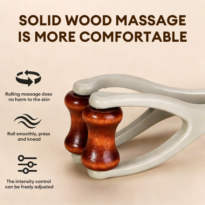 🎨Dụng cụ massage ngón tay thiết kế con lăn nguyên khối di chuyển linh hoạt giúp kích thích huyệt đạo giảm AMIZIN
