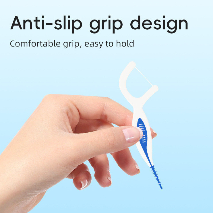 Orthodontic Nha Khoa Floloss Stick Silicone Interdental Brush 50 Chiếc Hộp Nẹp Nha Khoa Hoop Vệ Sinh Interdental Brush Dùng Một Lần Nha Khoa Flos 26.4.17