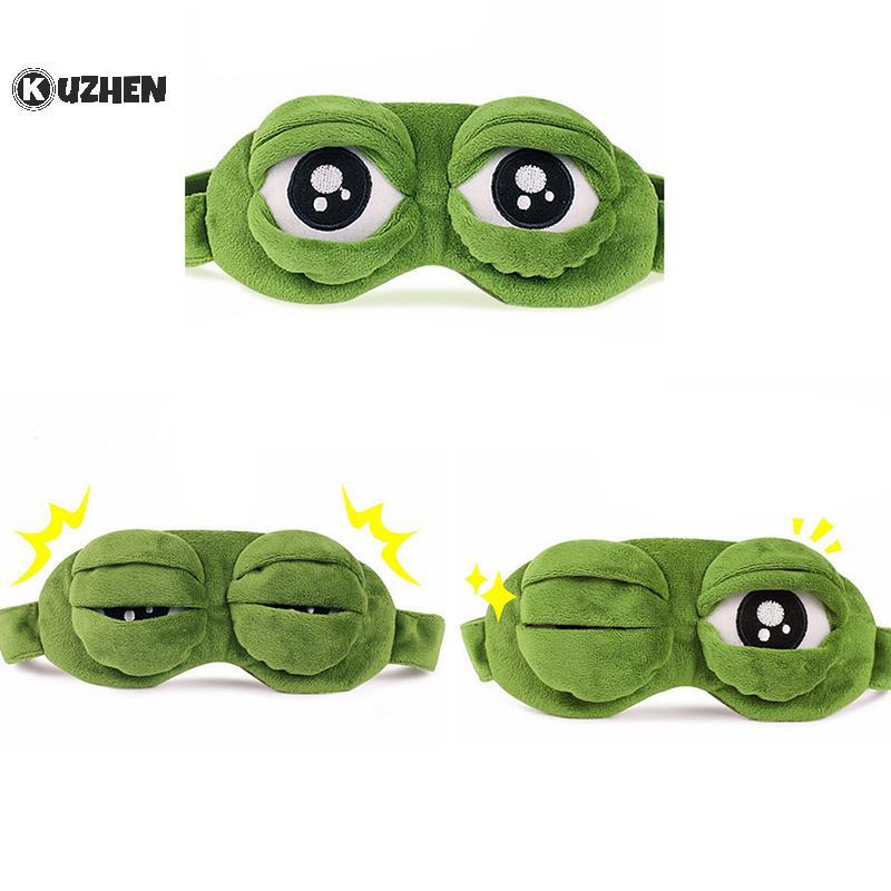 KUZHEN Ếch Buồn Ếch 3D Mắt Mặt nạ Ngủ Ngộ nghĩnh Còn Lại Ngủ Ngộ nghĩnh Quà Tặng HOT