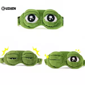 KUZHEN Ếch Buồn Ếch 3D Mắt Mặt nạ Ngủ Ngộ nghĩnh Còn Lại Ngủ Ngộ nghĩnh Quà Tặng HOT