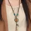 Phụ kiện trang sức vintage bohemian gốm đính hạt, phong cách dân tộc, phù hợp làm quà tặng