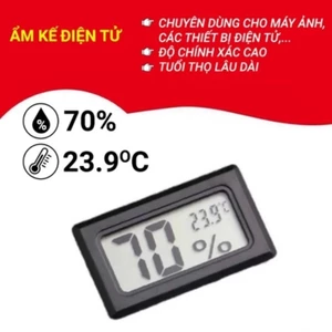 Ẩm kế điện tử, Nhiệt kế Mini, Đồng hồ đo độ ẩm nhiệt độ 2in1 Đo chính xác cao-TOOLIX
