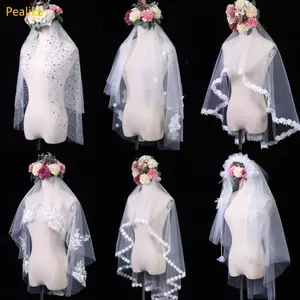 Phụ kiện tóc cô dâu - móng tay ngắn ren có lược