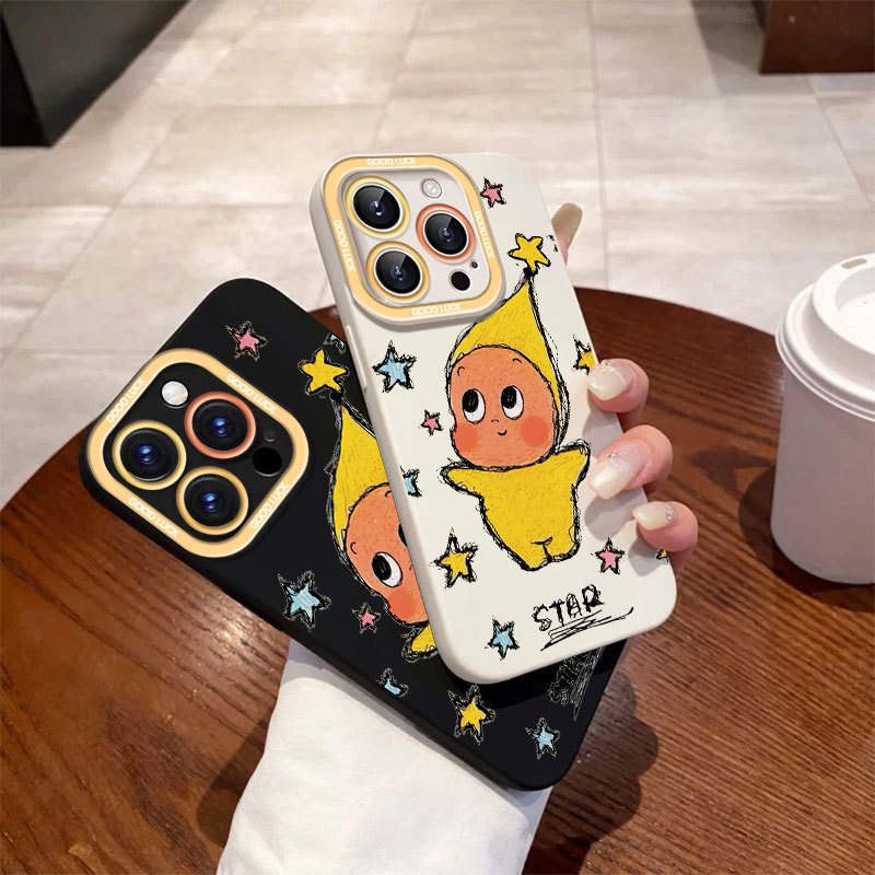 Ốp lưng iPhone Twinkle hoa văn mềm mại bảo vệ silicone lỏng iPhone 11 12 13 14 15 16 17Pro Max IP 7 8 Plus