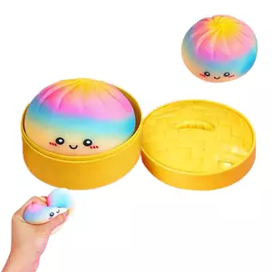 Bánh Bao Squishy Đồ Chơi Cầu Vồng Hấp Bun Cảm Giác Pinch Đồ Chơi Vui Nhộn Giải Nén Cho Trẻ Em Người Lớn Học Sinh sonlekvn