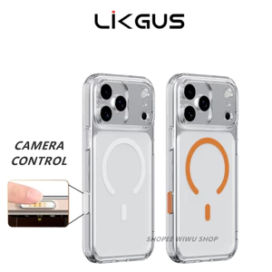Ốp Lưng Trong Suốt Likgus Magnetic iPhone 17 Pro Max - Có Nút Camera Control, Chống Sốc Đệm Khí
