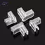 HFTOY 4 Cái / bộ Silicon Trong Suốt Chống Va Chạm Cá Góc Bảo Vệ Dính Miễn Phí Bảo Vệ Phụ Kiện Bể Cá ~