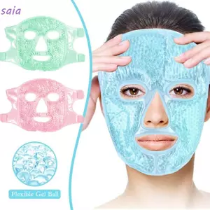 SAIA Ice Gel Eye Face, Có thể tái sử dụng Giảm mặt Puff Sleeping Ice Pack, Sửa chữa khuôn mặt Hạt gel nhiệt lạnh và nóng nén Công cụ chăm sóc da giảm mệt mỏi cho phụ nữ SPA