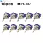 MTS-102 10 Chiếc SPDT TRÊN / BẬT Cho Công Tắc Chuyển Đổi 3-Pin 6A 125V AC Công Nghiệp