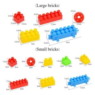 Khối xây dựng trẻ em Đồ chơi giáo dục Bộ câu đố học tập thân nhựa sáng tạo 520 miếng