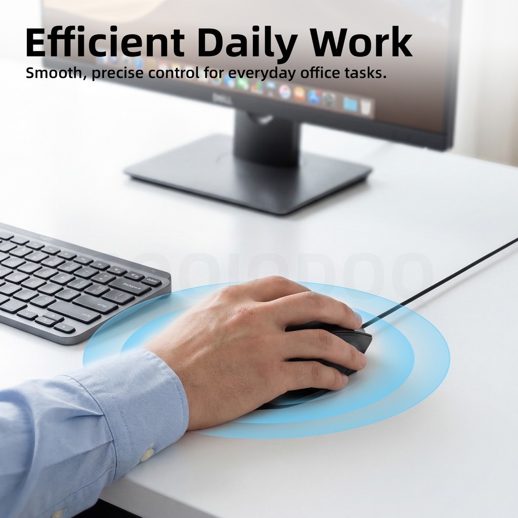 Chuột Có Dây GOOJODOQ 4 Nấc DPI, 6 Nút, Thiết Kế Êm Tay, Cắm USB Xài Liền | BigBuy360 - bigbuy360.vn