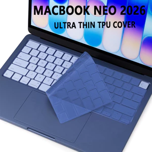 Vỏ bàn phím TPU pha lê màu mới cho Macbook Neo 13 A3404 2026 Air 13 15 M5 M4 M3 M2 A3448 A3449 Pro 14 16 inch M1 A3112 A2991