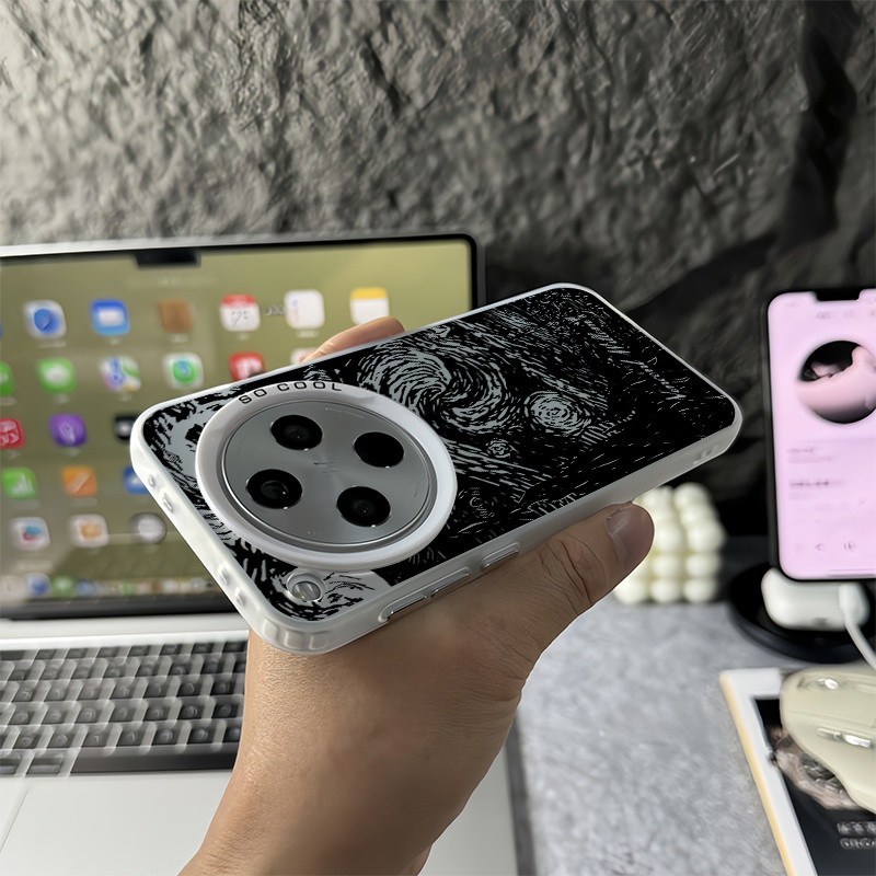 Ốp điện thoại cứng mờ “Bầu trời đầy sao ” cho Oppo Find X9 Ultra X9 Pro X8 Ultra X8 Pro X8S + X7 Ultra / Vỏ Oppo chống sốc
