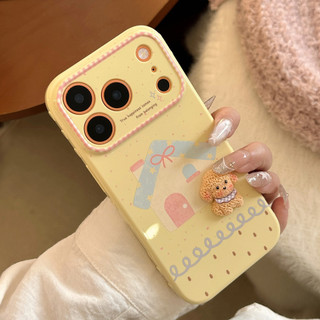 Hàn Quốc Hoạt Hình Dễ Thương 3D Puppy House Tình Yêu Khung Trái Tim Ốp Lưng Điện Thoại iPhone 17Promax 12 13 14 15 16 Pro Max Chống Sốc Silicon Mềm Nữ Điện Thoại Di Động