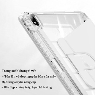 Ốp lưng iPad xoay đa năng cao cấp, có khe đựng bút tiện lợi cho iPad Gen 8 9 10 Mini 4 5 6 7 Air 4 5 6 7 Pro 11 12.9 13