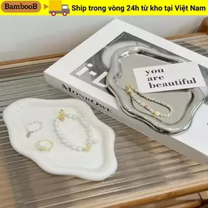 Khay đựng đồ trang sức BAMBOOB, Tấm lưu trữ hình đám mây Mini, Tấm trưng bày trang sức bằng nhựa Ins Đồng hồ / Lưu trữ chìa khóa