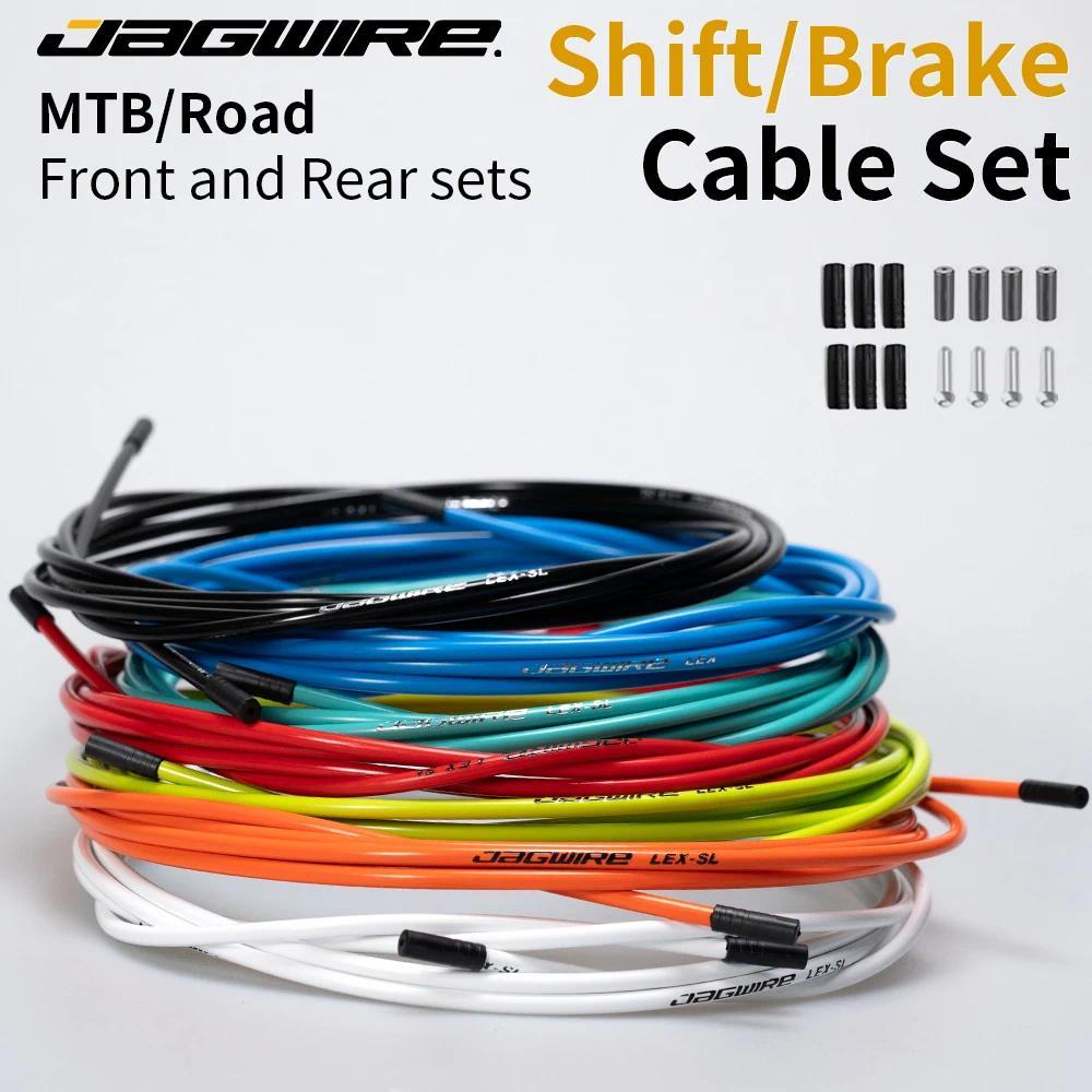Bộ cáp xe đạp đua Jagwire MTB dành cho phanh và chuyển số, phù hợp xe đạp leo núi 4mm/5mm, tương thích Sram & Shimano