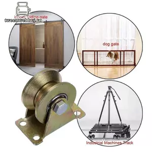 Nhíp Cửa Trượt Ròng Rọc V U Rãnh Bánh Xe Nặng Cứng Bánh Xe Cho Đảo Ngược Tra Cổng Trượt Con Lăn Bánh Xe Mang Con Lăn VN