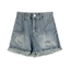 Quần short denim nữ rách cao cấp, thiết kế hình quả lê ôm dáng