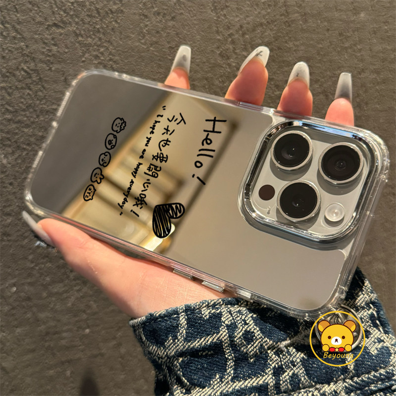 Ốp Điện Thoại Mèo Happy Dog Cho Realme GT 8 7 5 Pro 3 Neo 8 7X 7 6 5 SE 240W V70 V60 V60S V23 V23i P4 Lite P3 Ultra P1 Pro Q5i U1 Vỏ Gương Hoạt Hình Dễ Thương