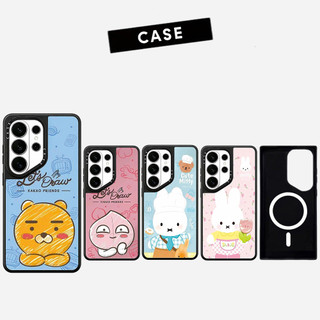 Ốp lưng Phone Case cứng hình gấu đào từ tính cho Samsung Galaxy S26 25 24 23 UItra S26 25 24 23 Plus Vỏ bảo vệ chống sốc