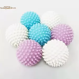TRTR 5 Chiếc Chống Cuộn Dây Giặt Bóng Tròn Trắng Nguyên Chất Magic Làm Sạch Trống Máy Giặt Để Loại Bỏ Bụi Bẩn Và Thắt Lưng VN