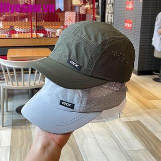 Mũ lưới nam LILYES, Tấm che nắng thoáng khí Mũ bóng chày vành ngắn, Kem chống nắng có thể điều chỉnh siêu mỏng thời trang Mũ bố khô nhanh Chạy bộ