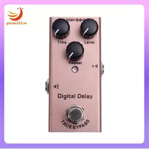 Bàn đạp hiệu ứng đàn guitar điện Mini Bàn đạp đàn guitar điện Độ trễ kỹ thuật số cho đàn guitar điện