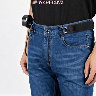 WKPFR893 Móc thắt lưng không khóa, Thắt lưng co giãn có thể điều chỉnh Unisex, Móc kim loại khóa thắt lưng thoải mái