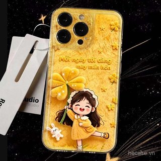 Ốp Điện Thoại Hoạt Hình Cô Gái Nhỏ Dễ Thương Thích Hợp Cho iPhone 11promax 12promax 11 12 13 14 Pro max 15promax 15 16 17 pro max xr xs 12pro 13pro Ốp Mềm Chống Sốc