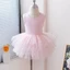 METUBE Váy múa ba lê bé gái, Váy hoàng tử Dây đeo chéo Ballet TuTu Dress, Đầm khiêu vũ dự tiệc ngắn tay Sequin chuyên nghiệp