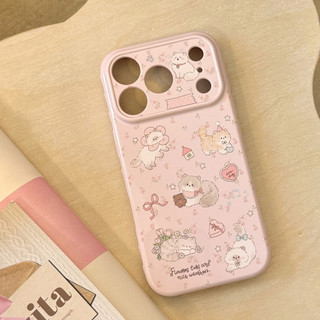 [Sheren] Ốp Điện Thoại Mèo Lười Mềm Dễ Thương Thích Hợp Cho i17 16 15 14 13 12 11 pro max Vỏ Bảo Vệ Chống Sốc