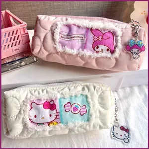 YT4 Sanrio HelloKitty My Melody Phim Hoạt Hình Dễ Thương Sang Trọng Hộp Đựng Bút Chì Học Sinh Túi Bảo Quản Dung Tích Lớn Văn Phòng Phẩm Ba