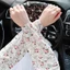 Mới Hoa Ice Silk Ice Tay Nữ Mùa Hè Co Giãn Cánh Tay Bảo Vệ Dài Tay Làm Việc Đi Xe Đạp Rời Kích Thước Lớn Tay