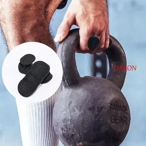 DARON 2 Chiếc Kẹp Nâng Trọng Lượng, Silicone Grip Strengthening Barbell Bar Pads, Tập Gym Tay Cầm Kéo Lên Chắc Chắn Nhẹ Palm Gripper Tập Gym Calisthenics