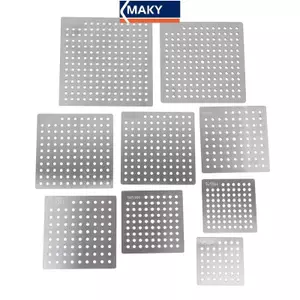 MAKY Thép Không Gỉ Thoát Sàn Lưới Bao Vuông Thoát Lỗ Tắm Tóc Bắt Lọc Chặn Nhà Bếp Phòng Tắm Phần Cứng VN