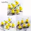 AqToCna Kawaii 3D Nhỏ Vàng Du Kẹp Tóc Hoạt Hình Vui Nhộn Du Kẹp Tóc Cho Bé Gái Trẻ Em Mũ Dễ Thương Phụ Kiện Tóc AqToCna