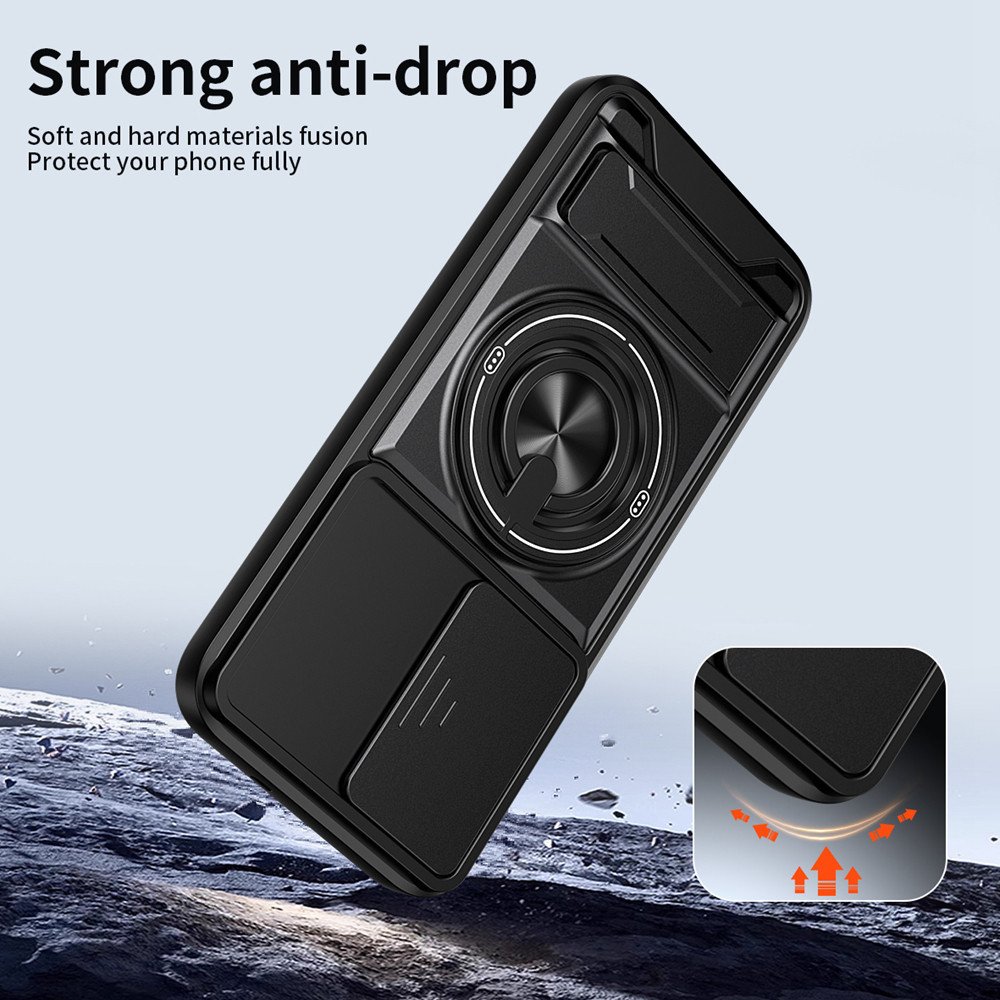 Ốp điện thoại đa chức năng sang trọng Thích hợp cho dây buộc Tecno Spark 40 Pro + 4G 360°Giá đỡ vòng có vỏ máy ảnh Vỏ bảo vệ toàn diện chống sốc