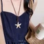 Dây Chuyền Ngôi Sao Biển Phong Cách Vintage, Dây Chuyền Dài Boho Cho Nữ, Phụ Kiện đi Biển