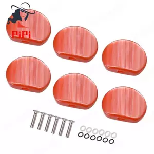 6 Chiếc Đàn Guitar Chỉnh Chốt Máy Đầu Nút Nắp Núm Chỉnh Chốt Đàn Guitar Phần