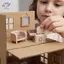 HFTOY Nhà Búp Bê Thiết Bị Nhà Bếp Tỉ Lệ 112 Lò Vi Sóng Thực Tế Nội Thất Mini Trang Trí Nhà Trẻ Em Giả Vờ Chơi Cảnh ~