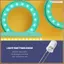 Diode phát sáng đèn LED, 70 mảnh, DC 3V-6V, 5 mm, Trắng