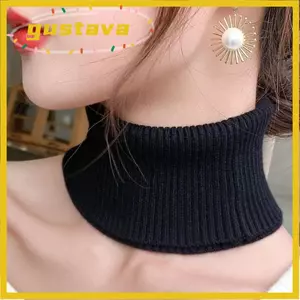 Khăn quàng cổ cao GUSTAVA, Máy giữ ấm cổ có thể tháo rời chống gió, Áo cao cổ dệt kim cho nữ