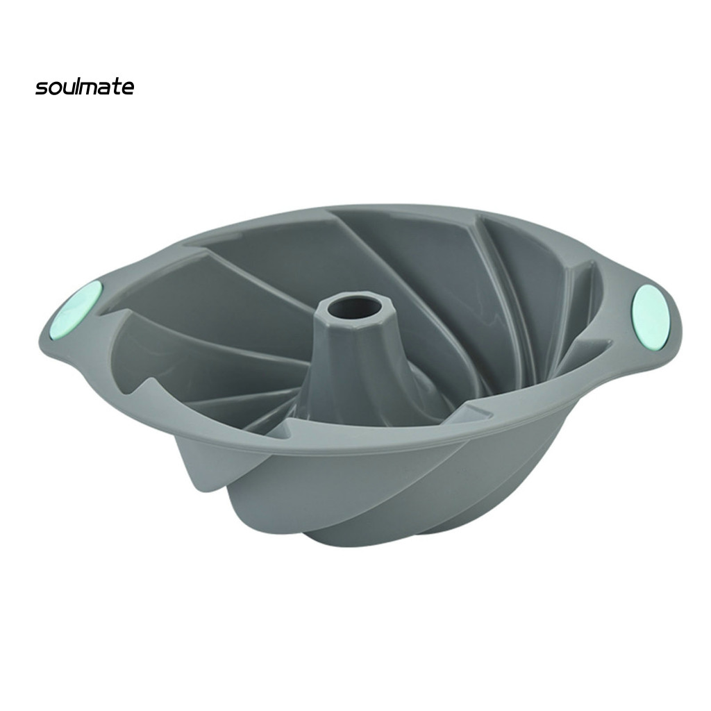 Linh hồn| Khuôn Làm Bánh Cấp Thực Phẩm Chịu Nhiệt Chống Dính Ren DIY Silicon Voan Bánh Chảo Xoắn Ốc Bánh Donut Khuôn Nhà Bếp Tiện Ích