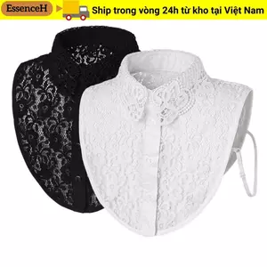 ESSENCEH Cổ Giả, DIY Ren Có Thể Tháo Rời Cổ Giả, Khăn Choàng Quấn Trang Trí Khăn Choàng Quấn Nữ Bé Gái