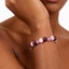 Vòng tay Garnet thạch anh dâu Unisex - Đá tự nhiên thủ công - Ngựa vằn hồng + Garnet + Thạch anh dâu - Trị liệu cân bằng nội tiết tố