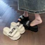 Dép Nữ ins Siêu Nóng Mùa Hè Phong Cách Mới Mặc Ngoài Nhỏ 8cm Đế Dày Tăng Chiều Cao Bánh Xốp Velcro Flip-Flops