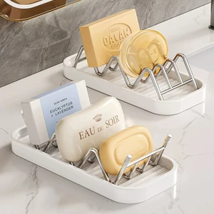 Hộp xà phòng bằng thép không gỉ mới Hộp đựng xà phòng thoát nước đơn giản Hộp đựng xà phòng phòng phòng tắm