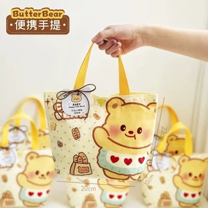Gấu Bơ Lưu Niệm Túi Vải Tiệc Cho Bé Cả Tháng Trăm Ngày Tiệc Trẻ Em Sinh Nhật Trở Lại Quà Tặng Thiết Thực Túi Quà Tặng