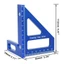 NOTE1 Dụng cụ kéo vuông chế biến gỗ, Thước tam giác Miter màu đỏ 45 độ, Kỹ sư thước đo đa góc hợp kim nhôm có độ chính xác cao màu xanh chính xác